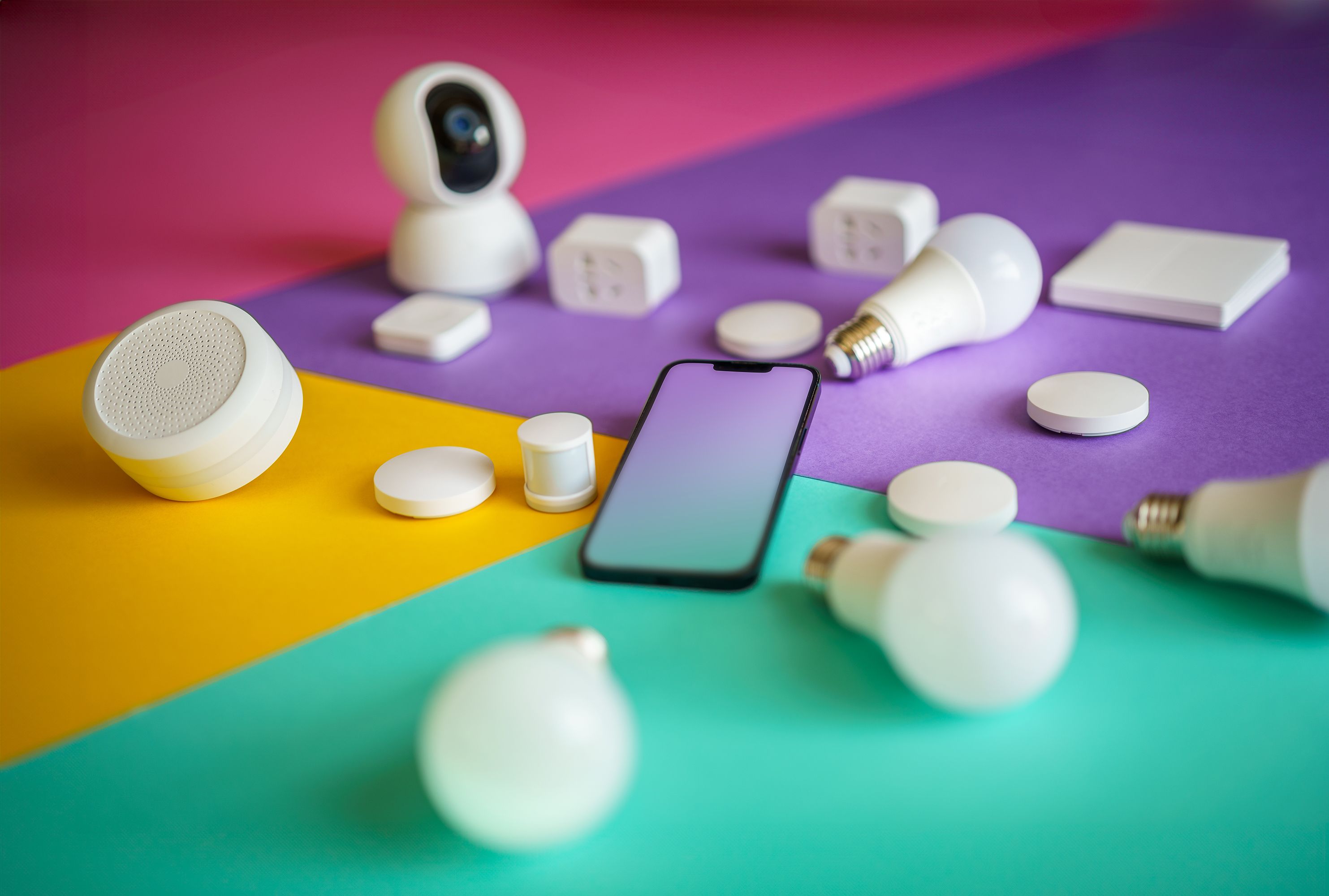 Objets connectés — visuel d’illustration, matériel générique